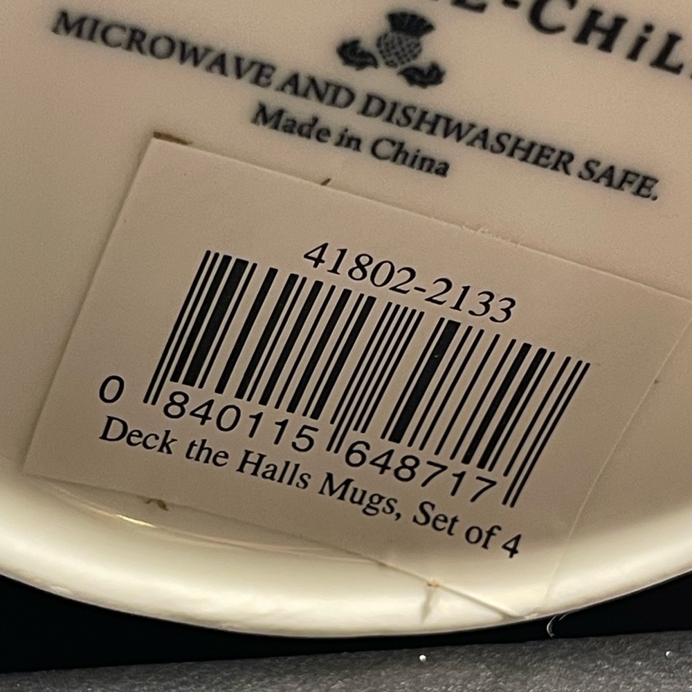 Mackenzie Childs - Deck the Halls Mugs
Set 4 - Picture 11 of 11